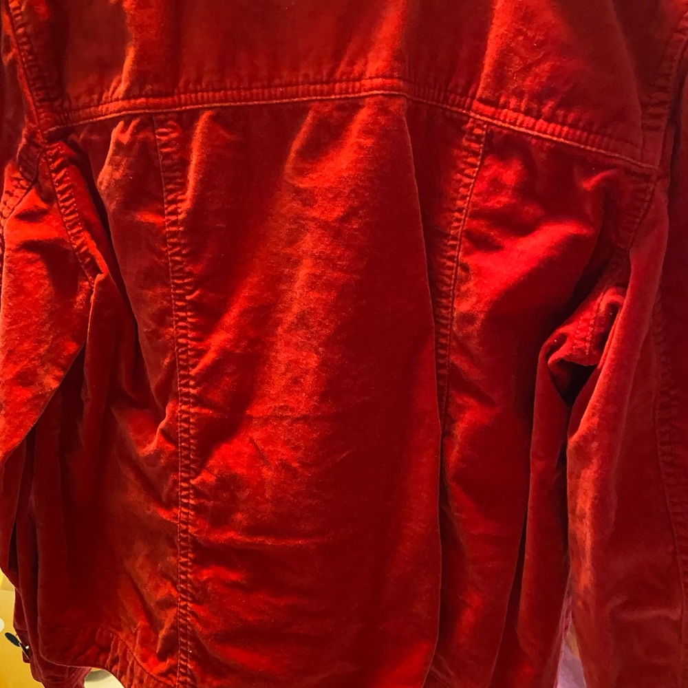 Red Button Up Jacket - Picture 3 of 4